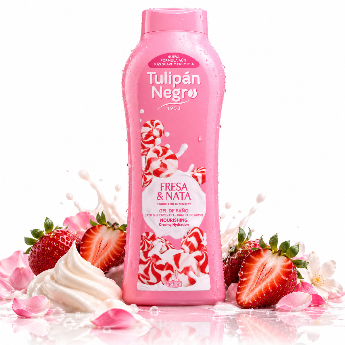 Tulipán Negro Fresa y Nata