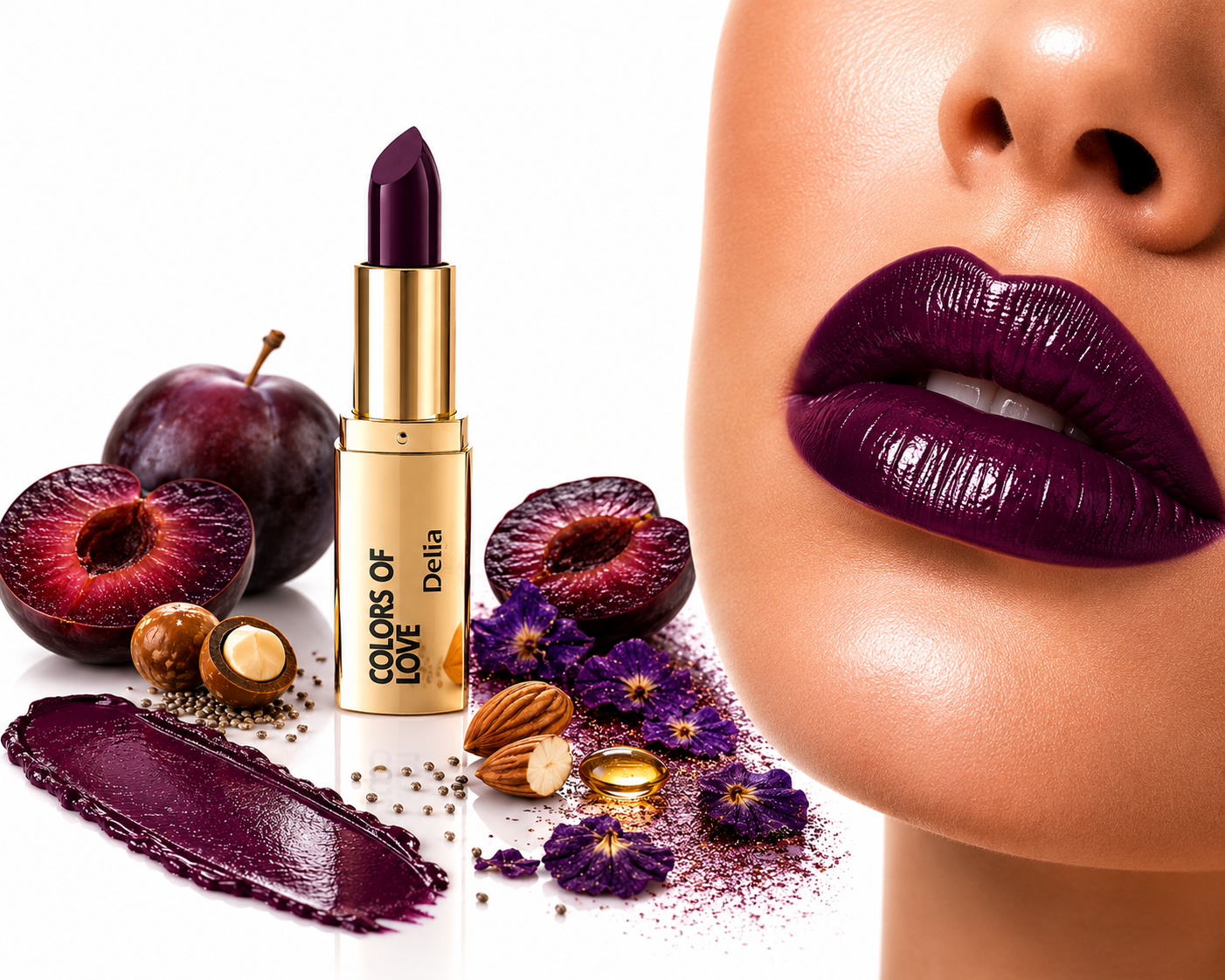 Delia Lipstick Colors of Love 408 Sweet Plum – Червило за устни