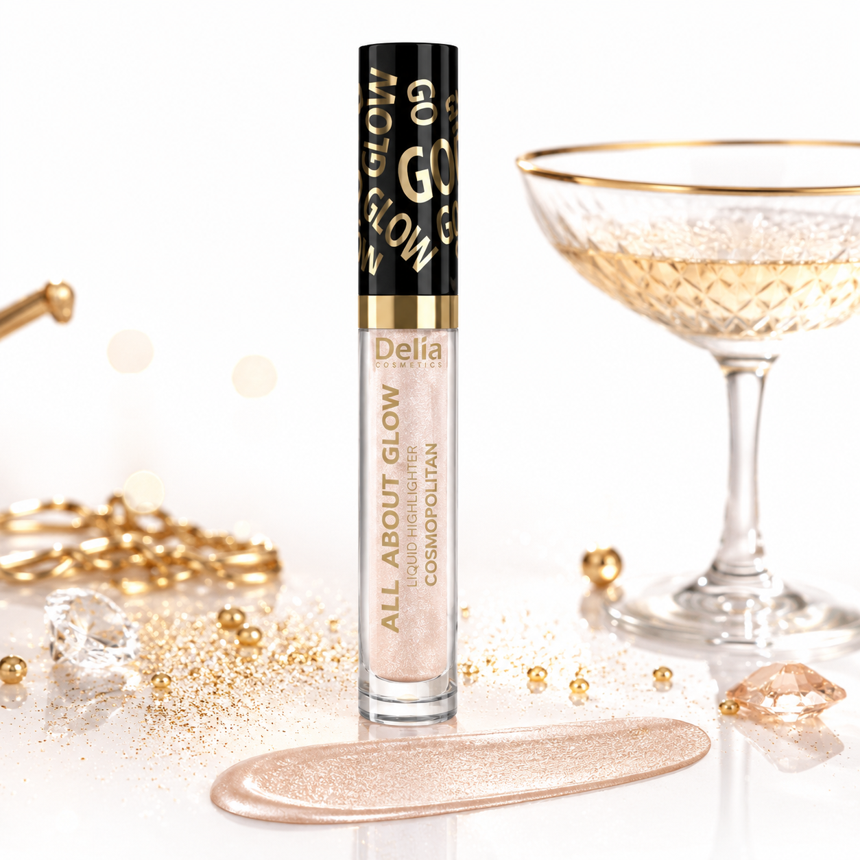 Delia Liquid Highlighter All About Glow 03 Cosmopolitan – Течен хайлайтер
