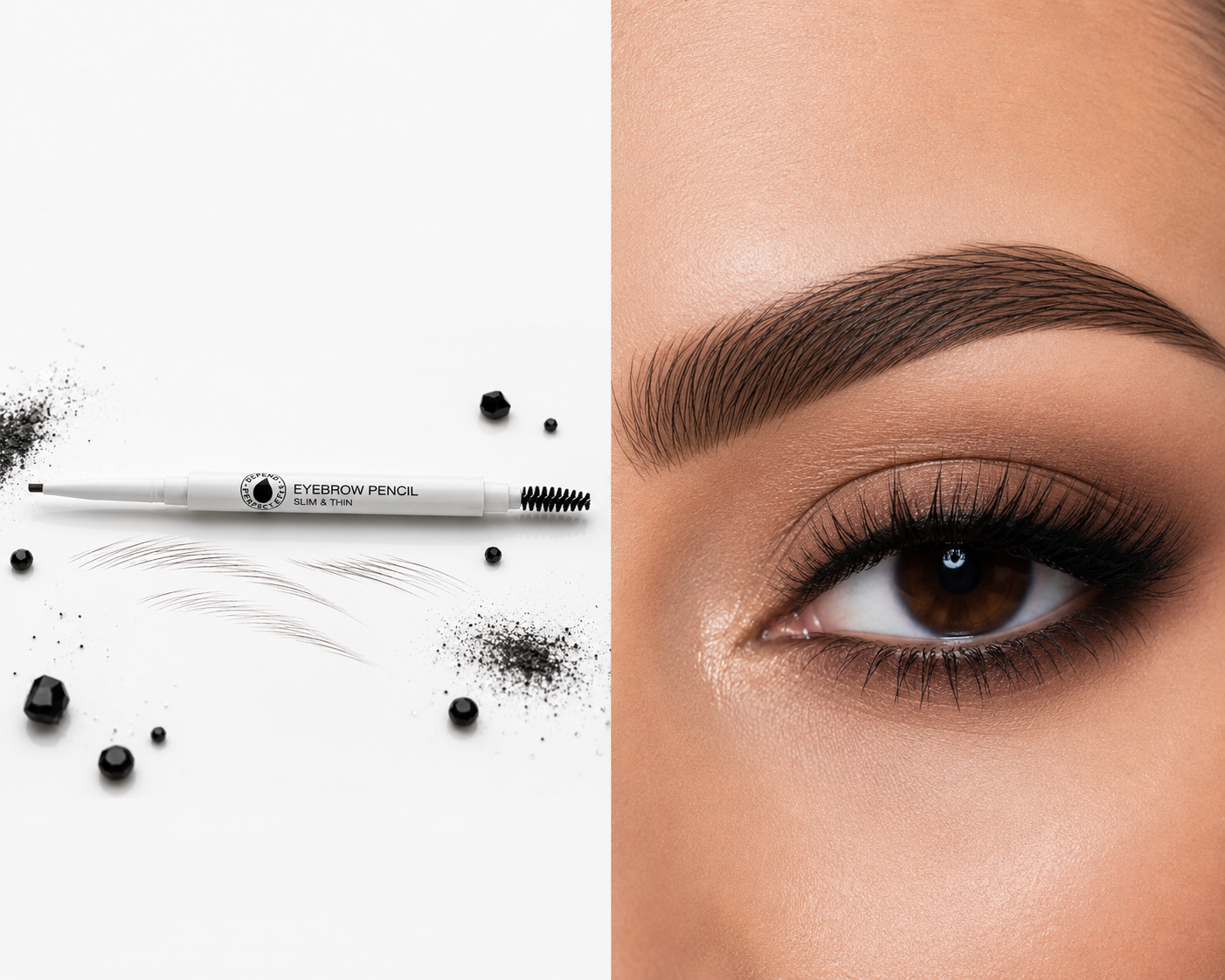 Depend 4911 Perfect Eye Eyebrow Pencil Slim & Thin EBONY – Молив за вежди