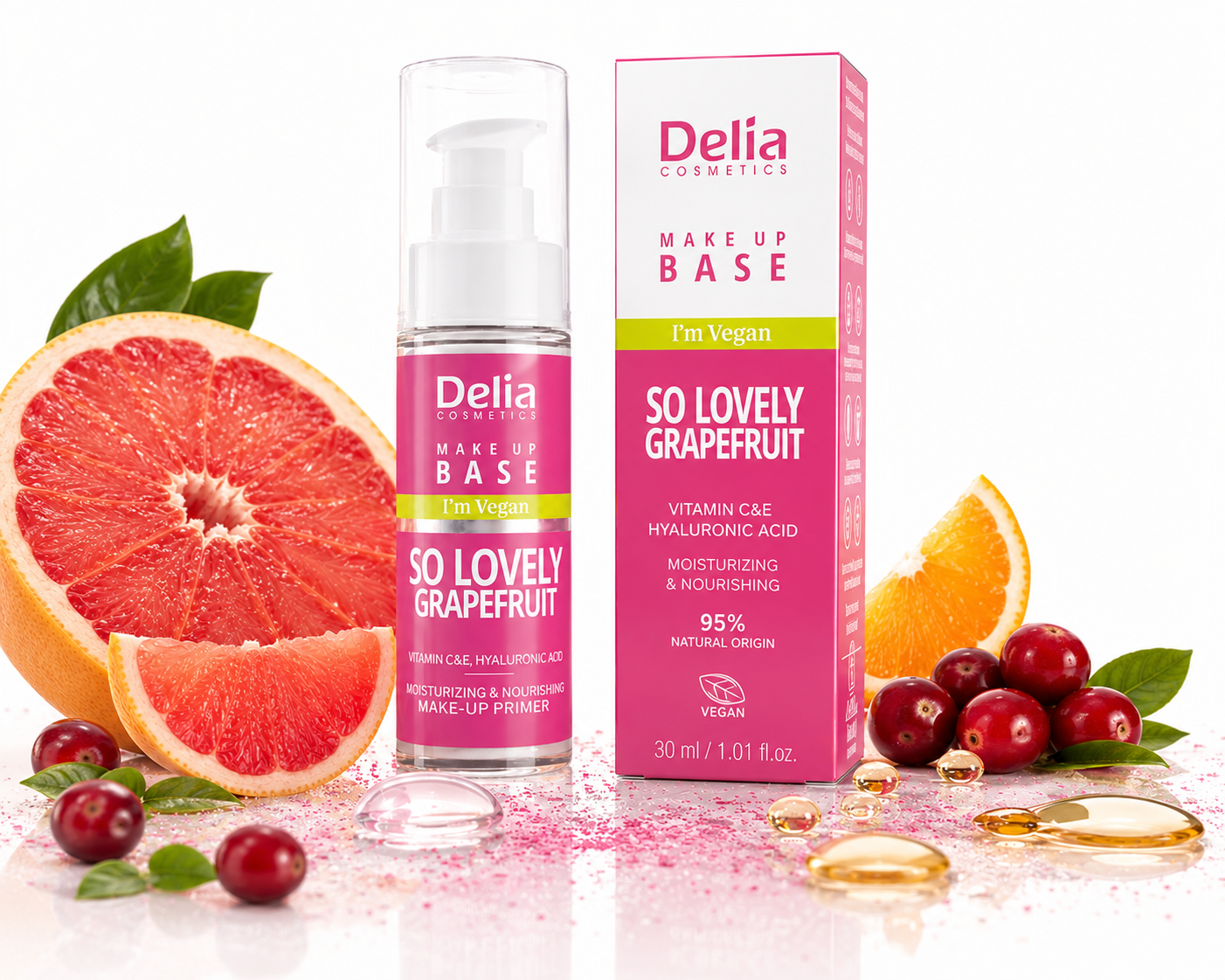 Delia Make Up Base I'm Vegan So Rich COCO – Повдигаща и изглаждаща база за грим