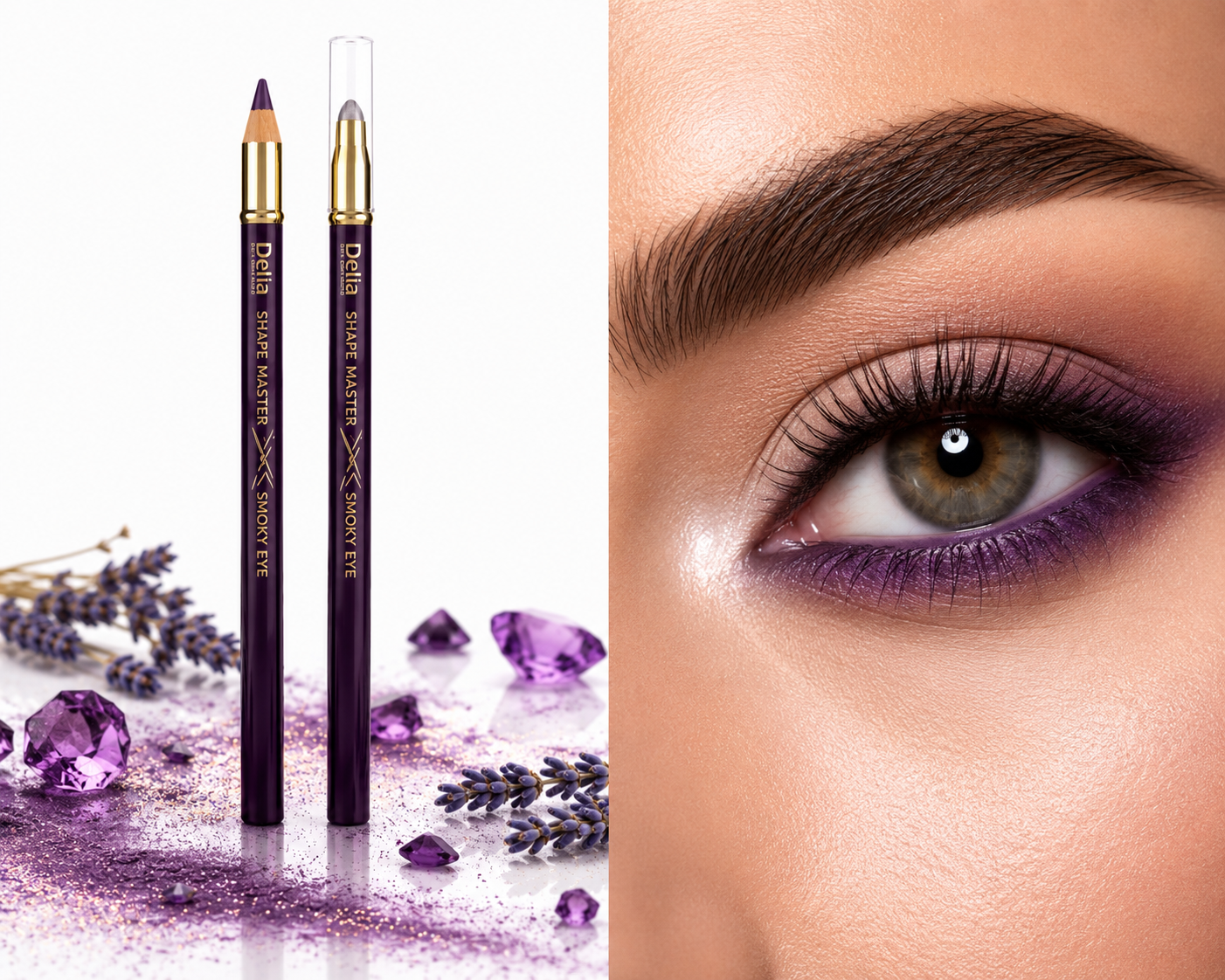 Delia Shape Master Smoky Eye Pencil 32 Violet – Молив за Очи Лилав