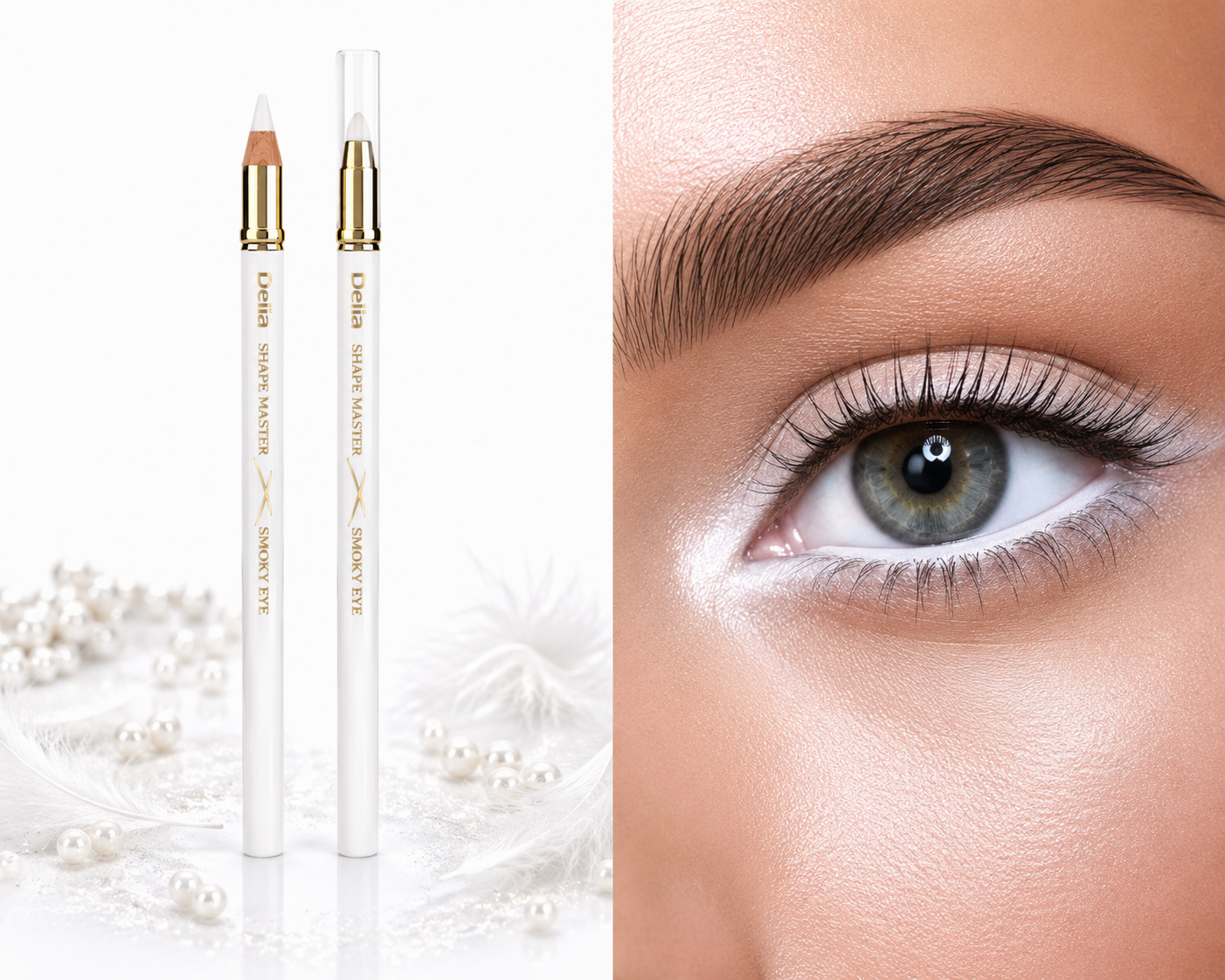 Delia Shape Master Smoky Eye Pencil 31 White – Молив за Очи Бял