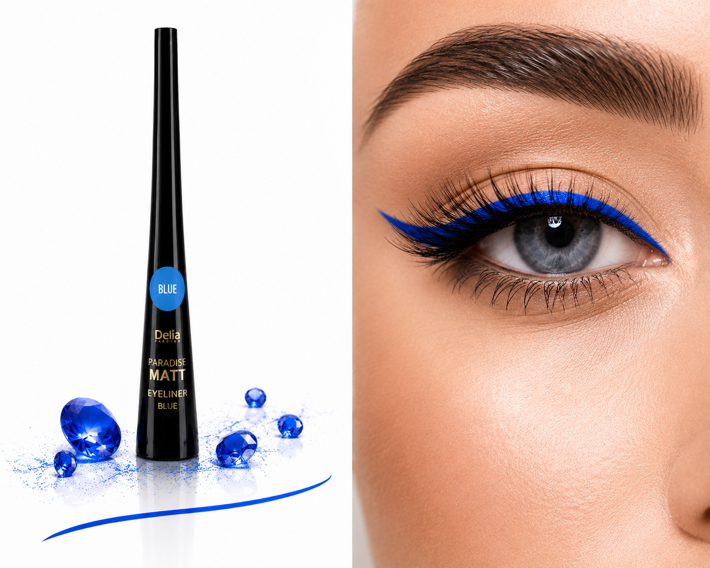 Delia Paradise Eyeliner Matte Blue – Очна линия Синя