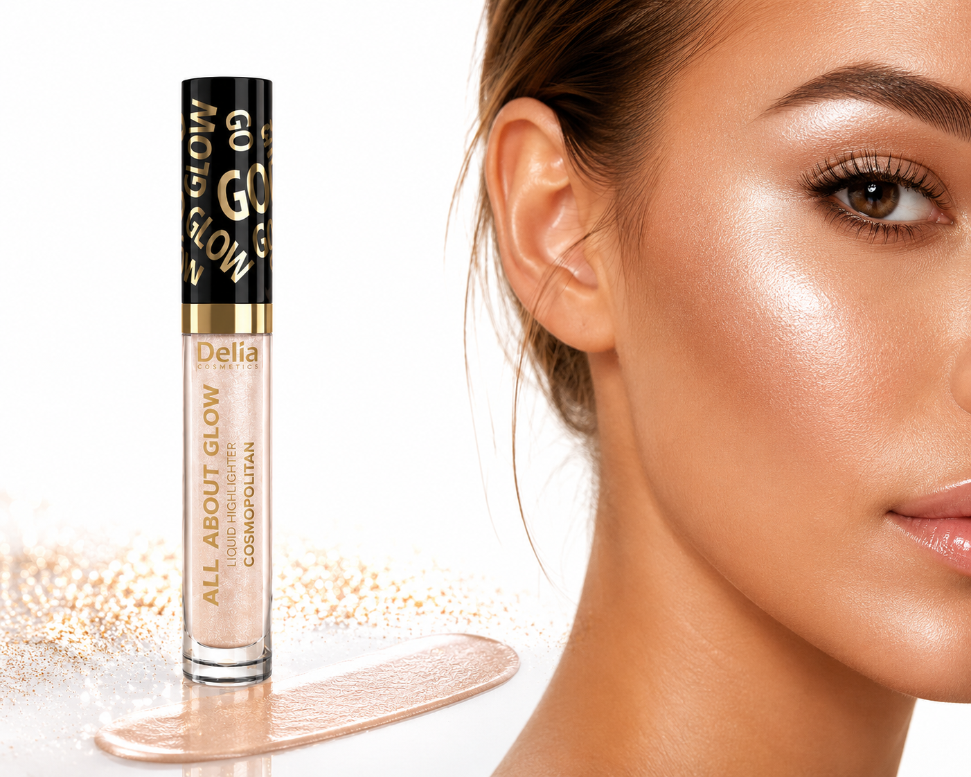 Delia Liquid Highlighter All About Glow 03 Cosmopolitan – Течен хайлайтер