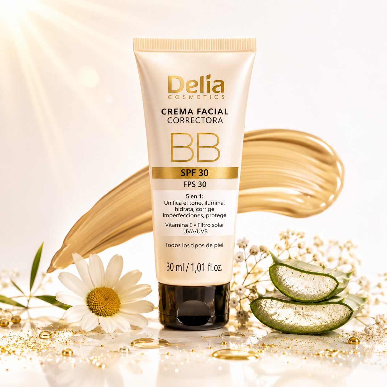 Delia BB Крем за лице с коригиращ ефект SPF 30