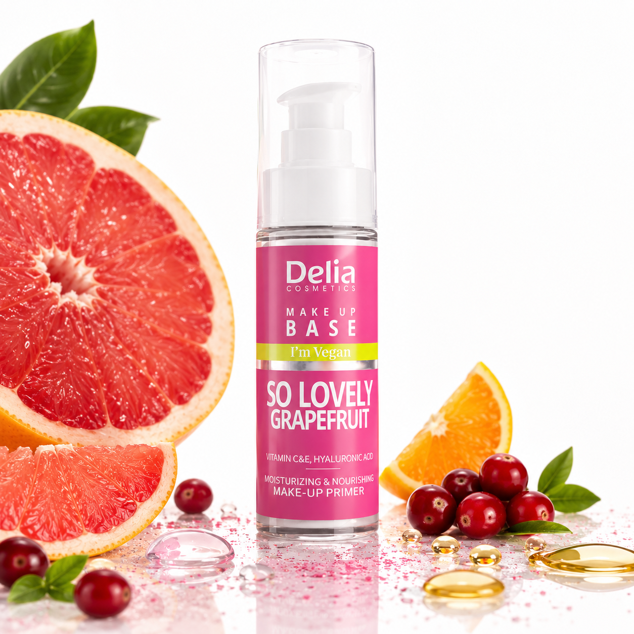 Delia Make Up Base I'm Vegan So Rich COCO – Повдигаща и изглаждаща база за грим